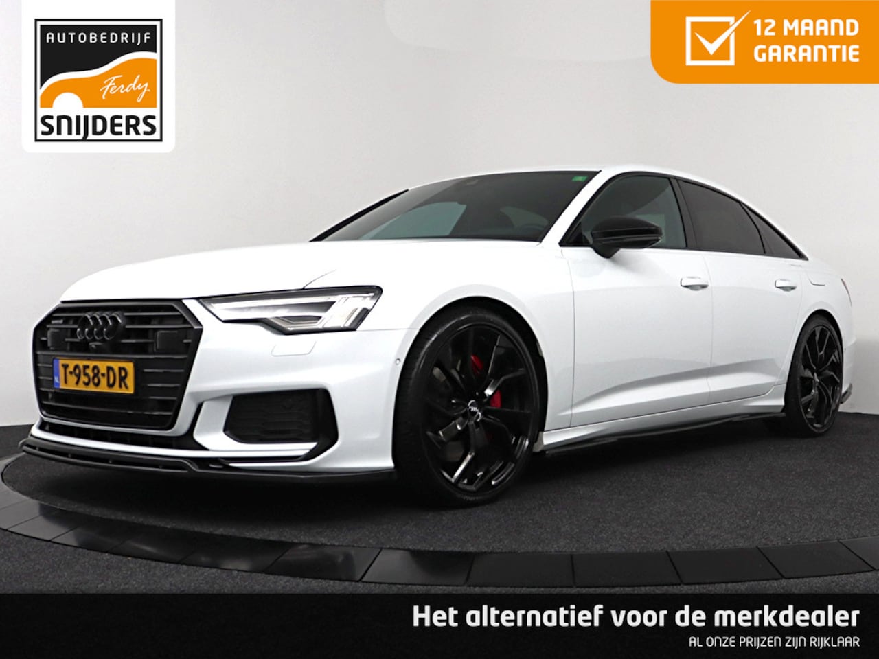 Audi A6 Limousine - S-LINE Exclusive Sport 55 TFSI-e Quattro Competition | Combi: 395PK, GletsjerWhite Metalli - AutoWereld.nl