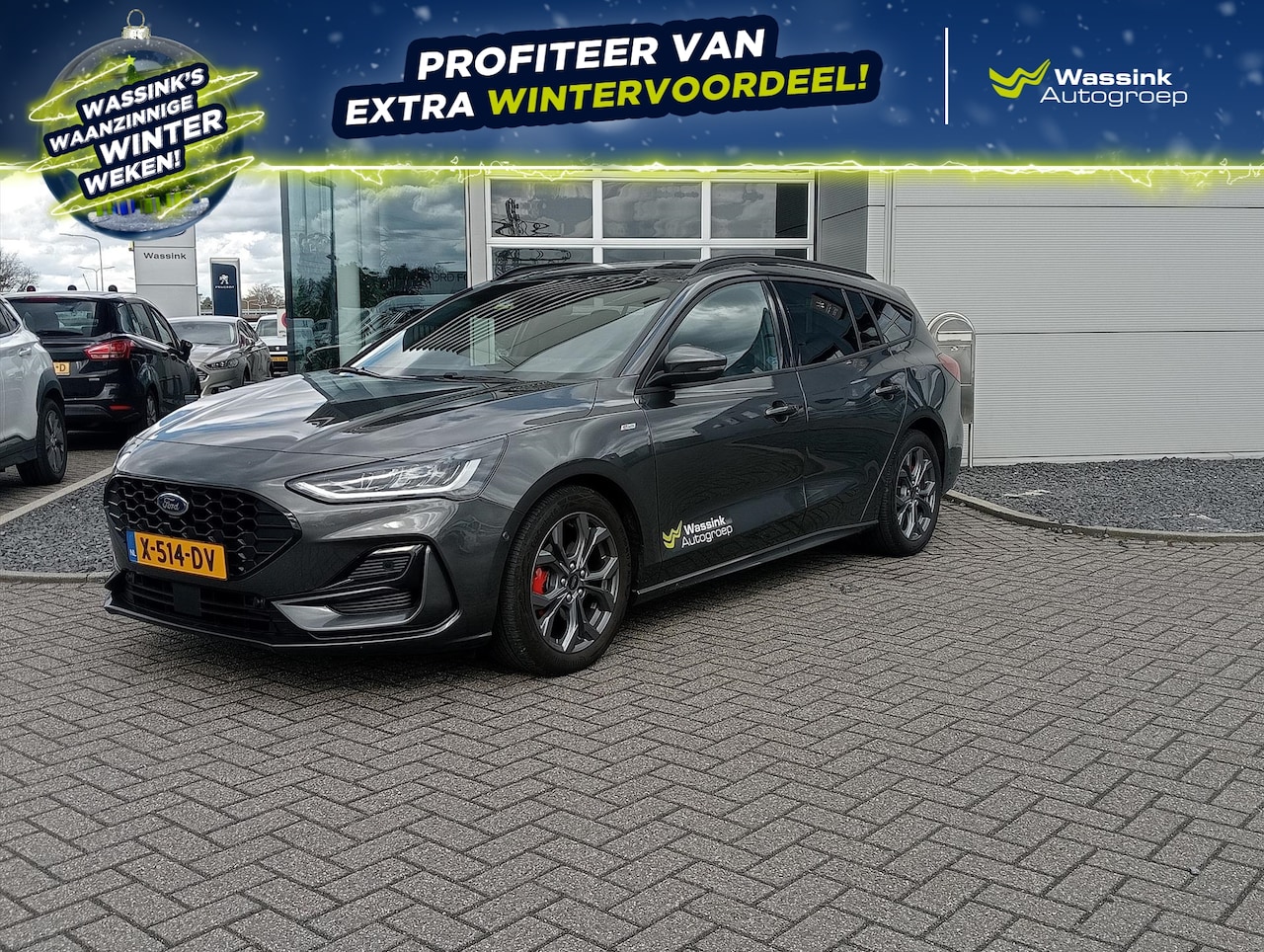 Ford Focus Wagon - 1.0 EcoBoost Hybrid 125pk ST-Line X | groot beeld navigatie | Licht metalen velgen | Achte - AutoWereld.nl