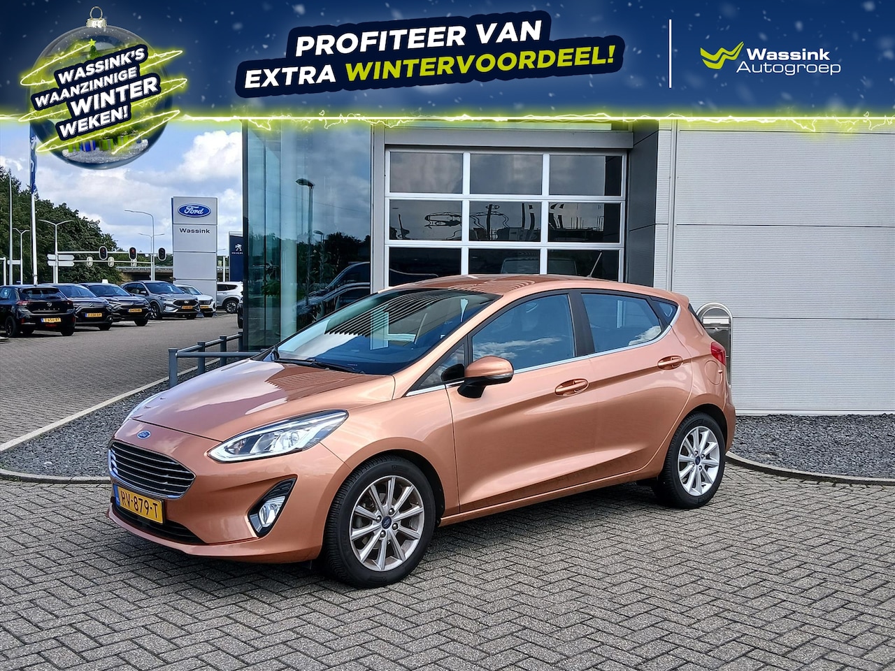 Ford Fiesta - 1.0 EcoBoost 100pk Automaat 5dr Titanium | Navi by APP | Achteruit rij camera | - AutoWereld.nl