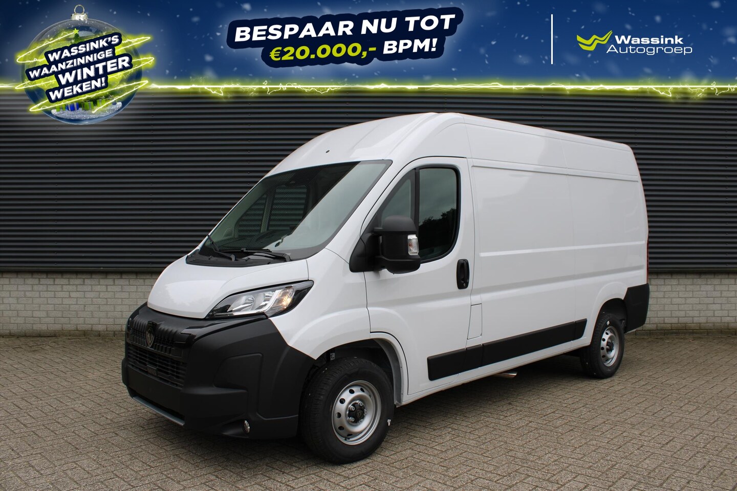 Peugeot Boxer - Zwaar 2.2 HDi 140PK L2H2 3,5T I Trekhaak 3000 kg trekgewicht I Pack Techno Plus I Verzwaar - AutoWereld.nl