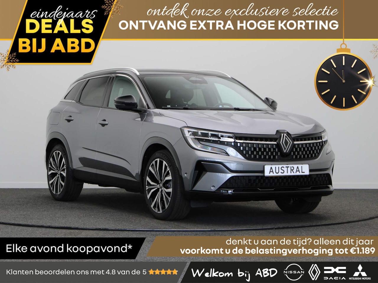 Renault Austral - 1.2 E-Tech Hybrid 200pk Iconic | Harmon kardon | Panoramisch vast glazen dak | Active driv - AutoWereld.nl