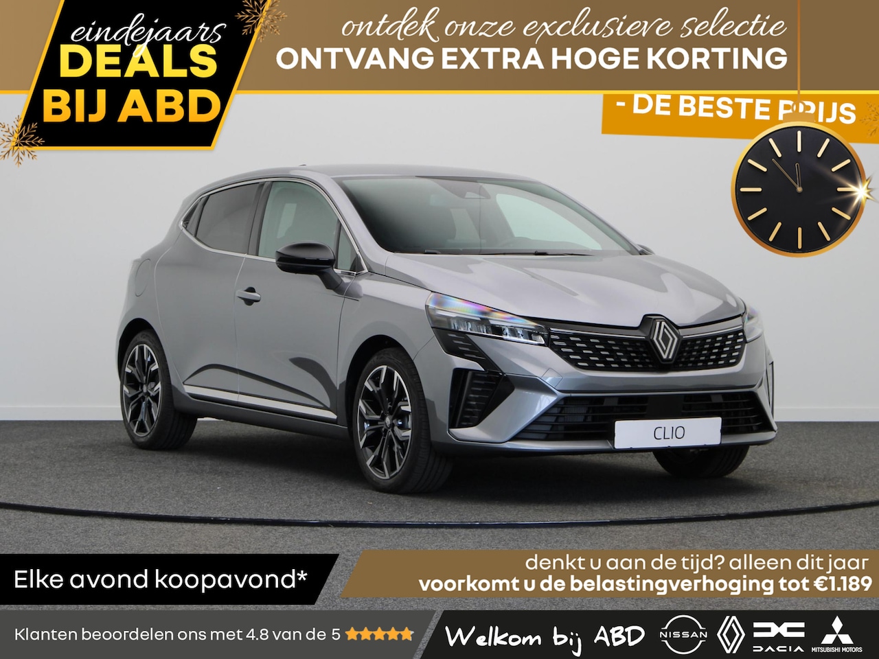 Renault Clio - E-Tech Full Hybrid 145pk techno | Grootscherm navigatie | 17" Lichtmetalen velgen | Digita - AutoWereld.nl