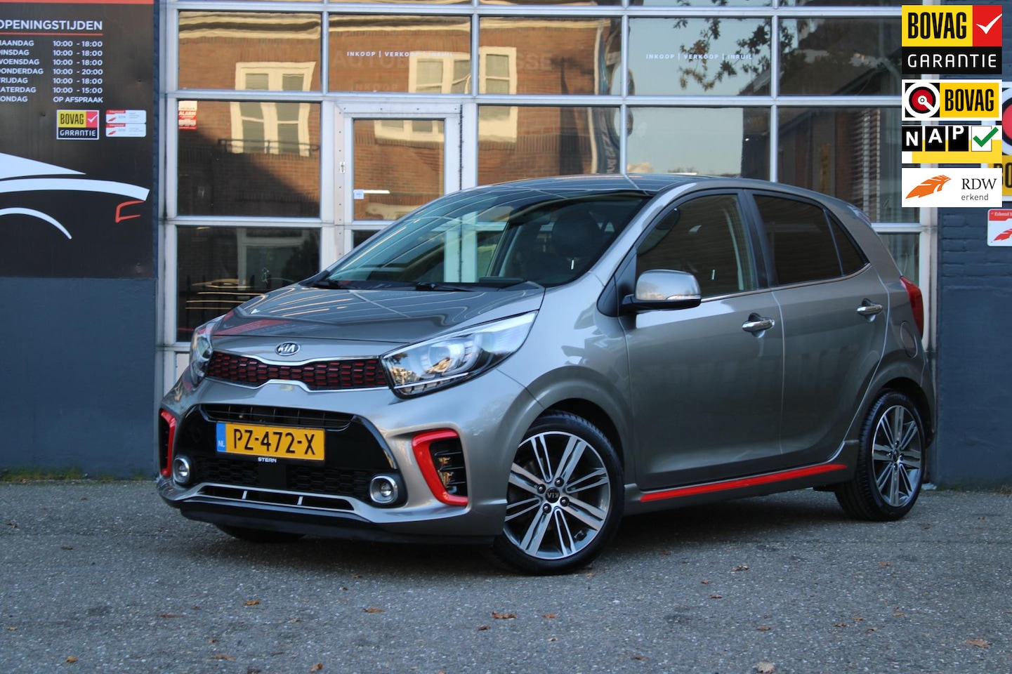 Kia Picanto - 1.2 CVVT GT-Line Airco Camera Pdc Navi Led Nap - AutoWereld.nl