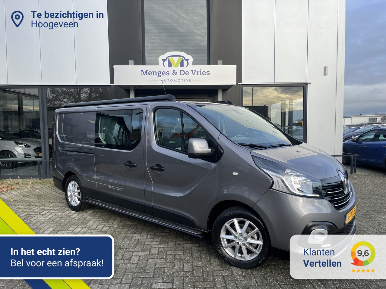 Renault Trafic - 1.6 dCi T29 L2H1 DC Formula Edition Energy MARGE | Leer | Trekhaak | NAP | Camera | Naviga - AutoWereld.nl