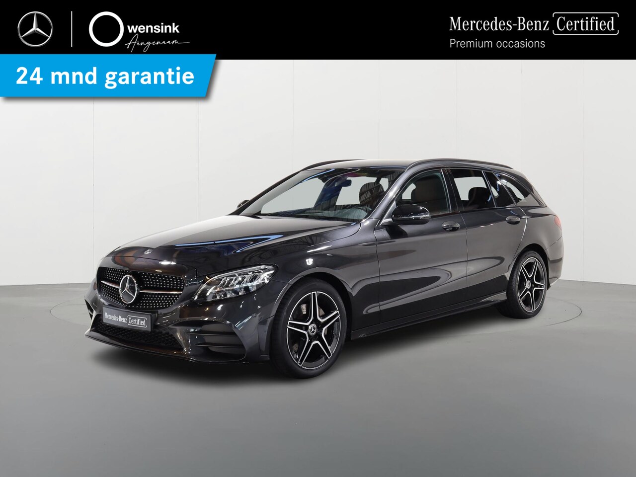 Mercedes-Benz C-klasse Estate - 180 Business Solution AMG | Bruin interieur | AMG | Night | Trekhaak | - AutoWereld.nl