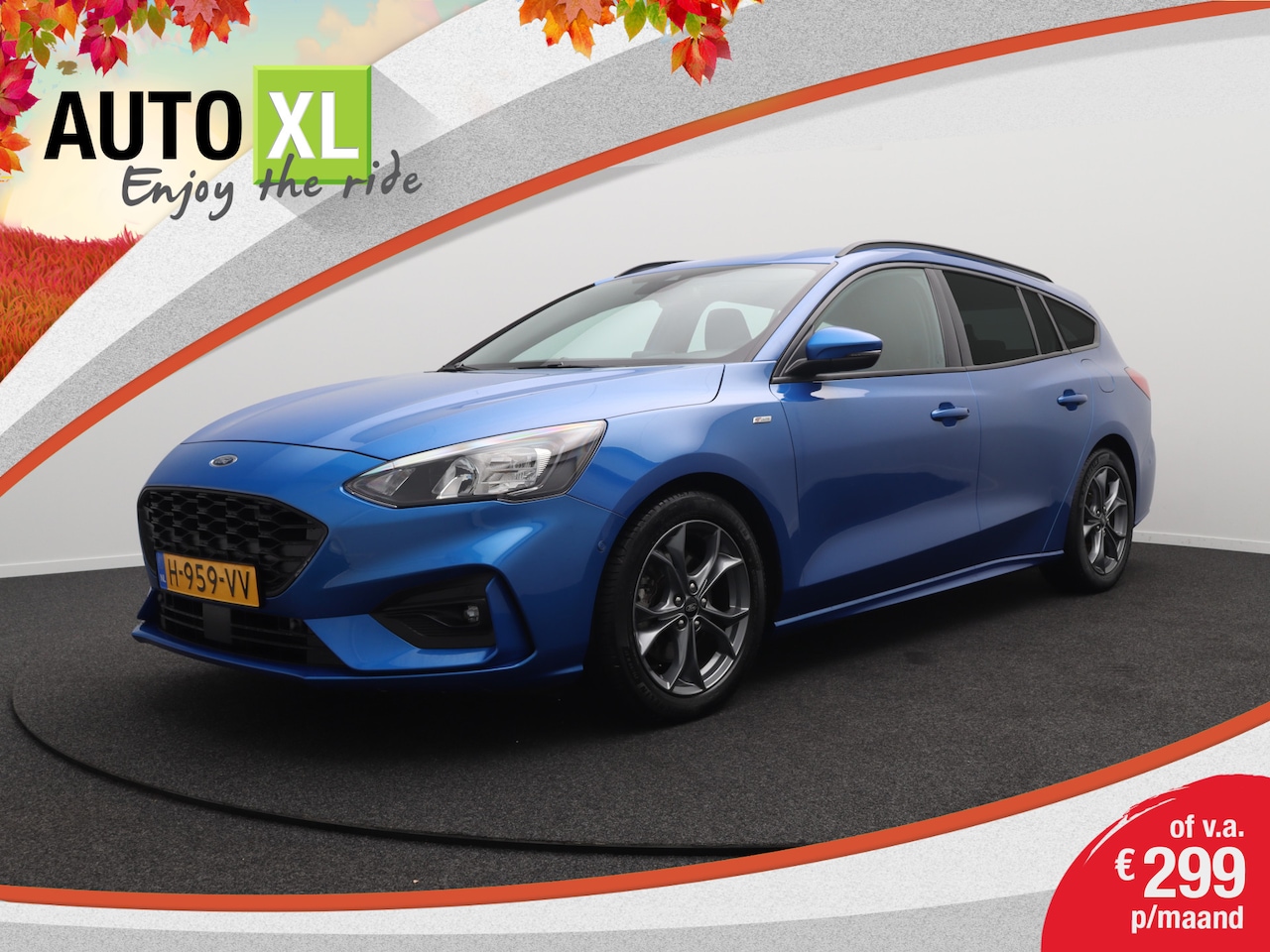 Ford Focus Wagon - 1.5 ST Line 181 PK Trekhaak Camera Adapt. Cruise Dodehoek - AutoWereld.nl