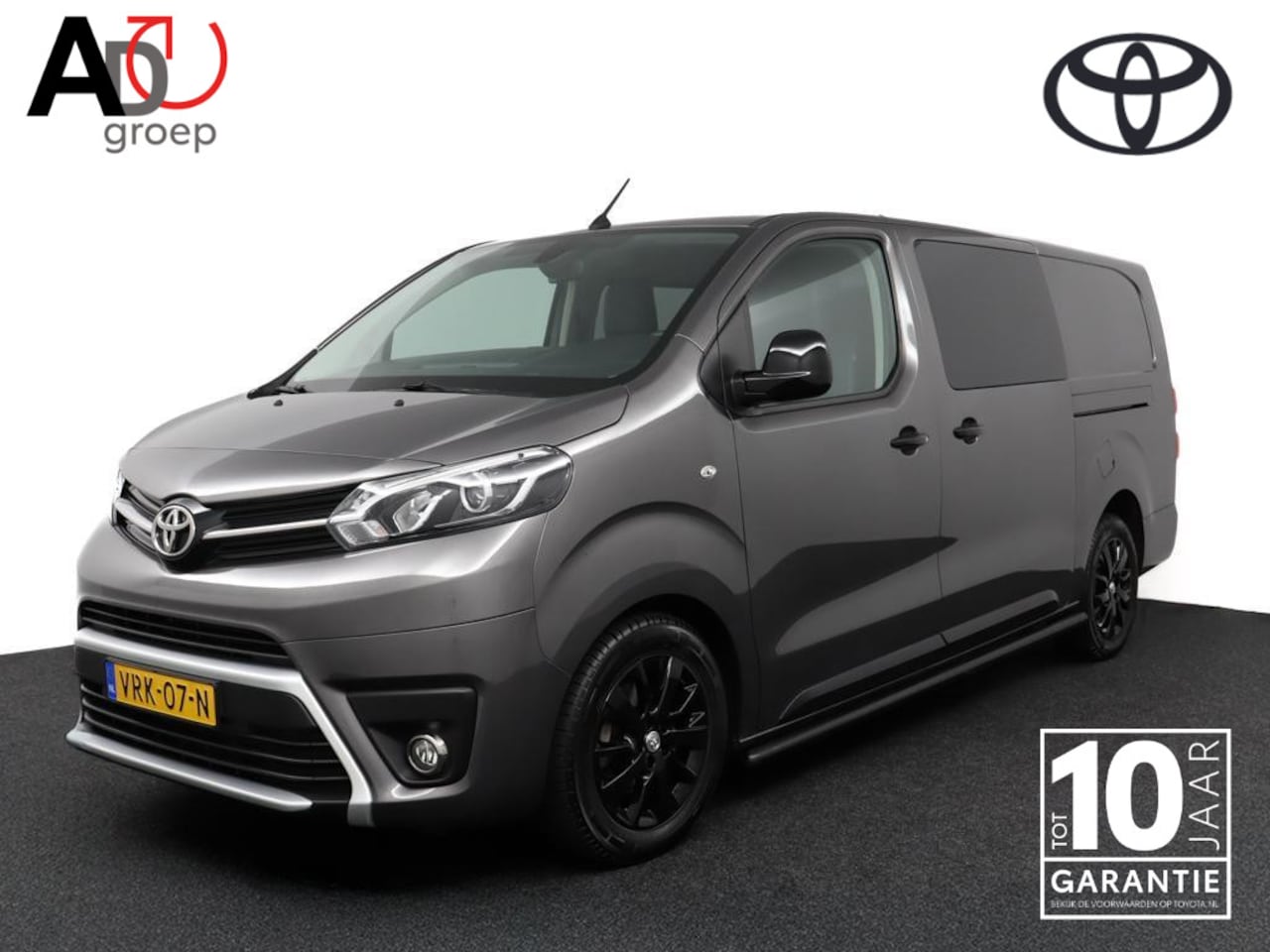 Toyota ProAce Worker - 2.0 D-4D Black Line DC | Dubbel Cabine | Trekhaak | Leer | Automaat | Achterklep | - AutoWereld.nl