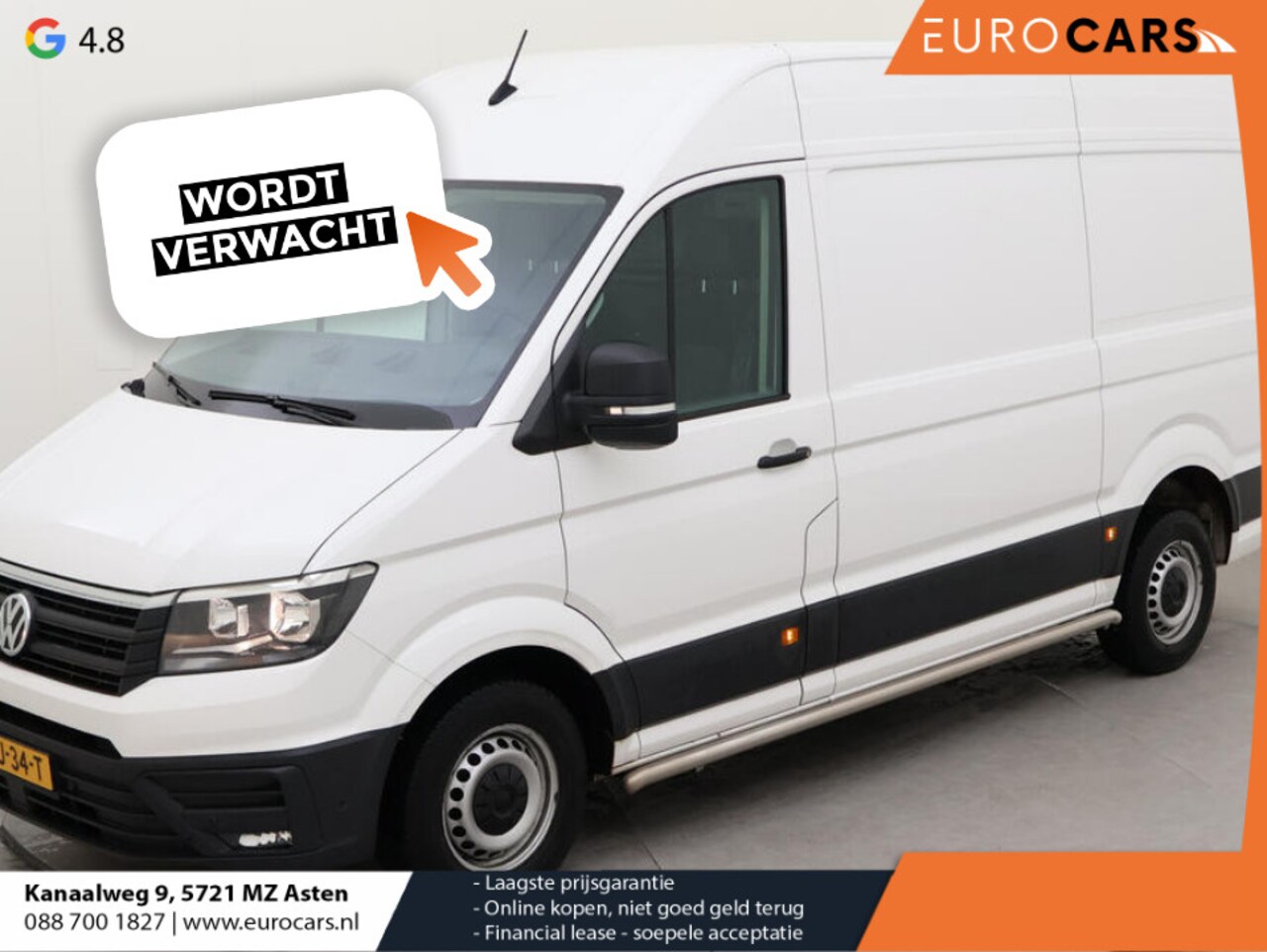 Volkswagen Crafter - 177pk Automaat L3H3 / L2H2 Airco Cruise control Navigatie Camera Apple Carplay Sidebars - AutoWereld.nl