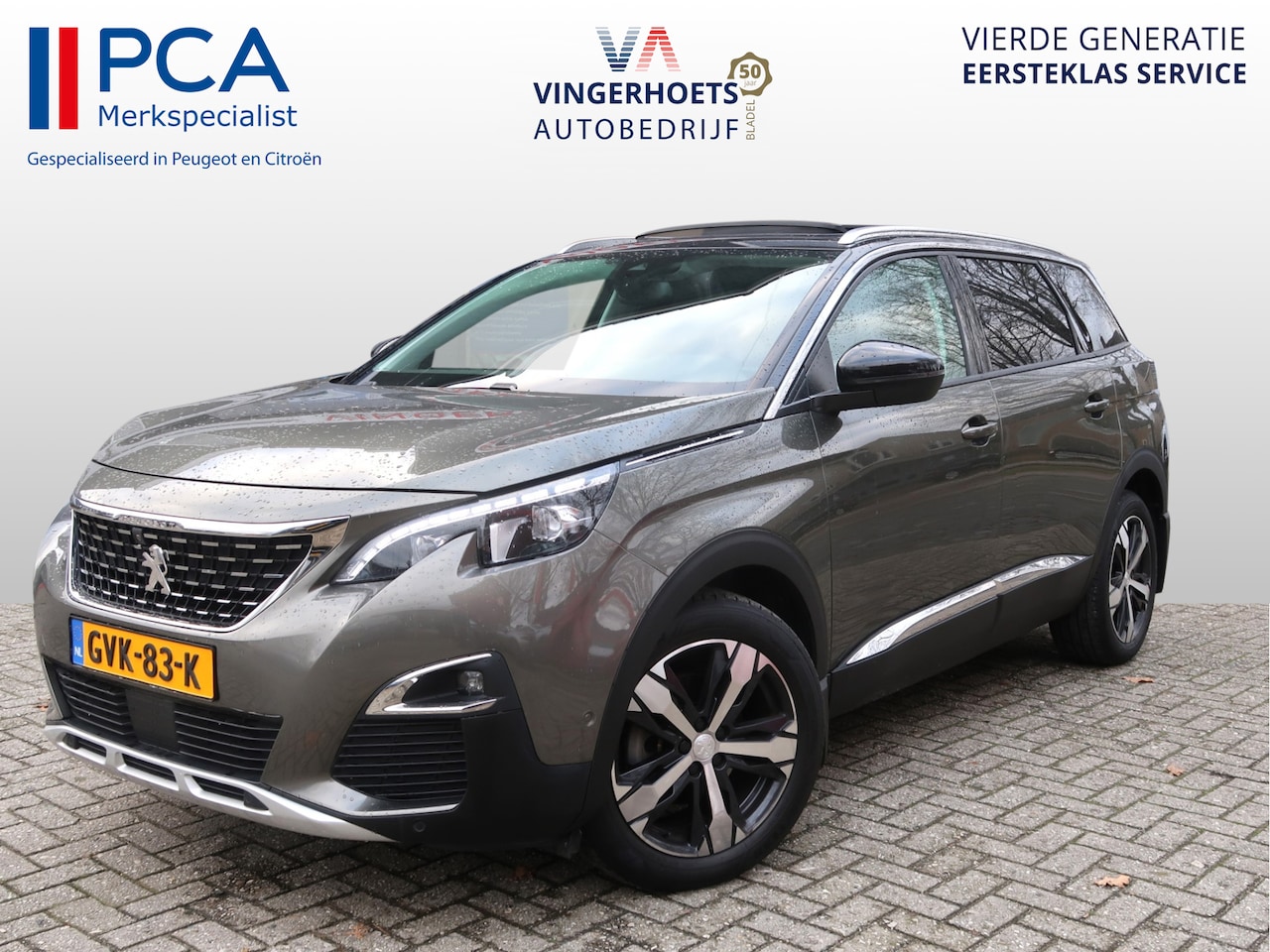 Peugeot 5008 - 1.2 Benzine 130 Pk * AUTOMAAT * Hele Luxe Allure * 5 Persoons Uitvoering * De MOOISTE * Zw - AutoWereld.nl