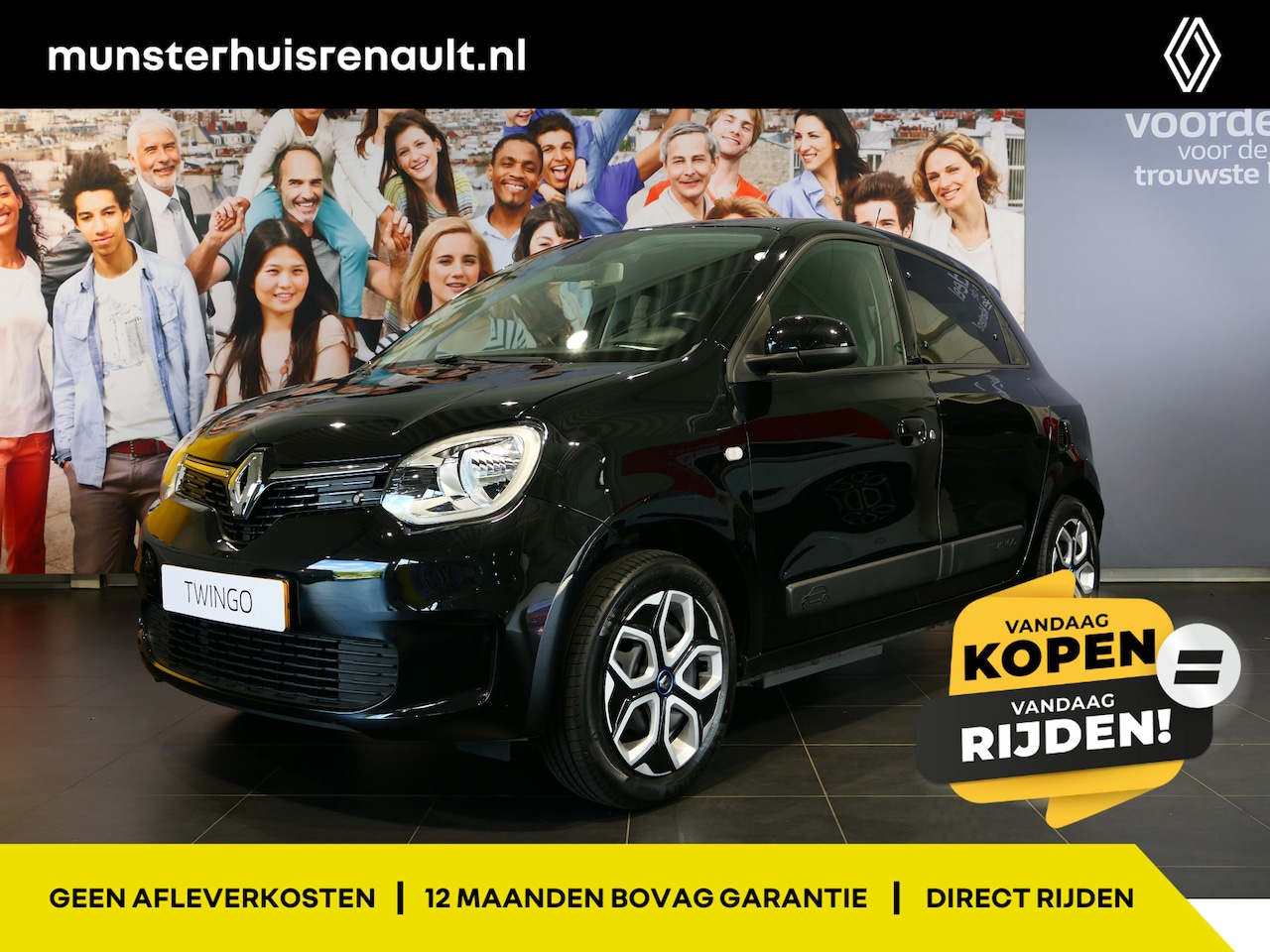 Renault Twingo Z.E. - R80 Collection - Cruise, Rijstrooksensor, Getinte Ramen, Dealer Onderhouden - AutoWereld.nl