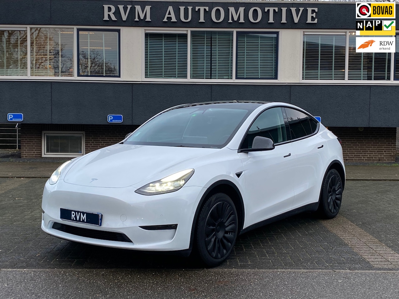 Tesla Model Y - Long Range AWD 75 kWh | AUTOPILOT | LEDER | PANO | ELEK. KOFFER | RIJKLAARPRIJS INCL. 12 M - AutoWereld.nl