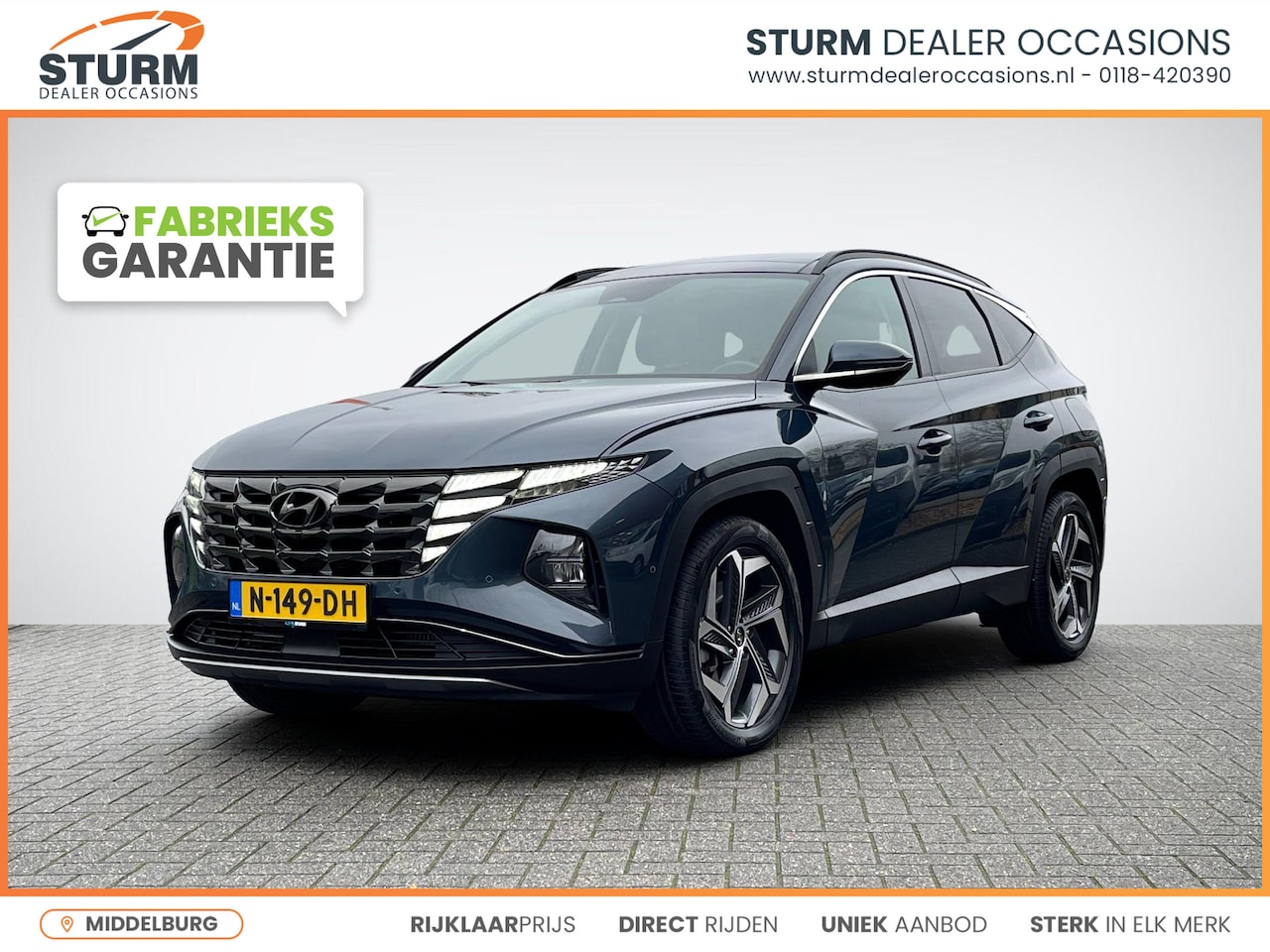 Hyundai Tucson - 1.6 T-GDI HEV Premium Sky | Panoramadak | Vol-Leder | Digitaal Instrumentenpaneel | Adapt. - AutoWereld.nl