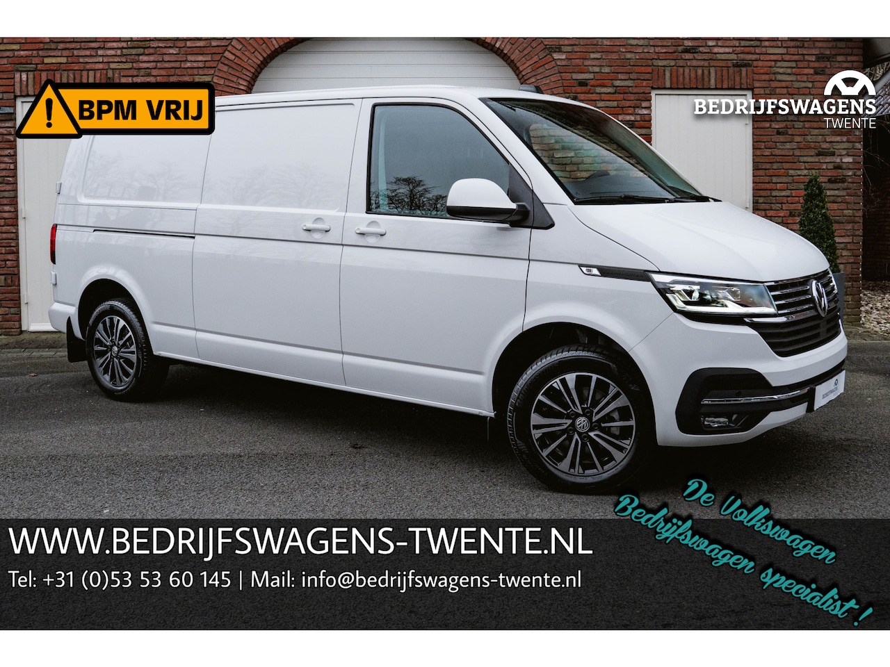 Volkswagen Transporter - T6.1 2.0 TDI 150 PK DSG L2H1 A-Klep ACC | Lane Assist | NAVI | Virtual cockpit | 2x Schuif - AutoWereld.nl