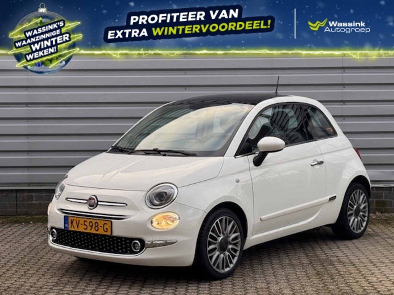 Fiat 500 - 80pk Turbo Lounge | Panoramadak | Airco | Navigatie | - AutoWereld.nl