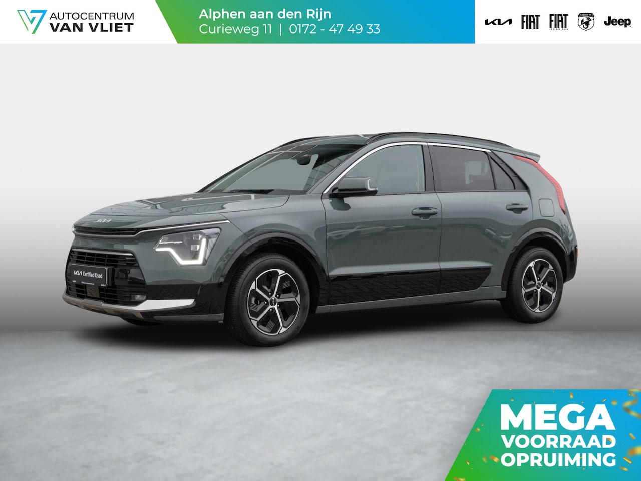 Kia Niro - 1.6 GDi Hybrid DynamicPlusLine | Stoel\stuur verwarming | Schuifkanteldak | pdc voor en ac - AutoWereld.nl