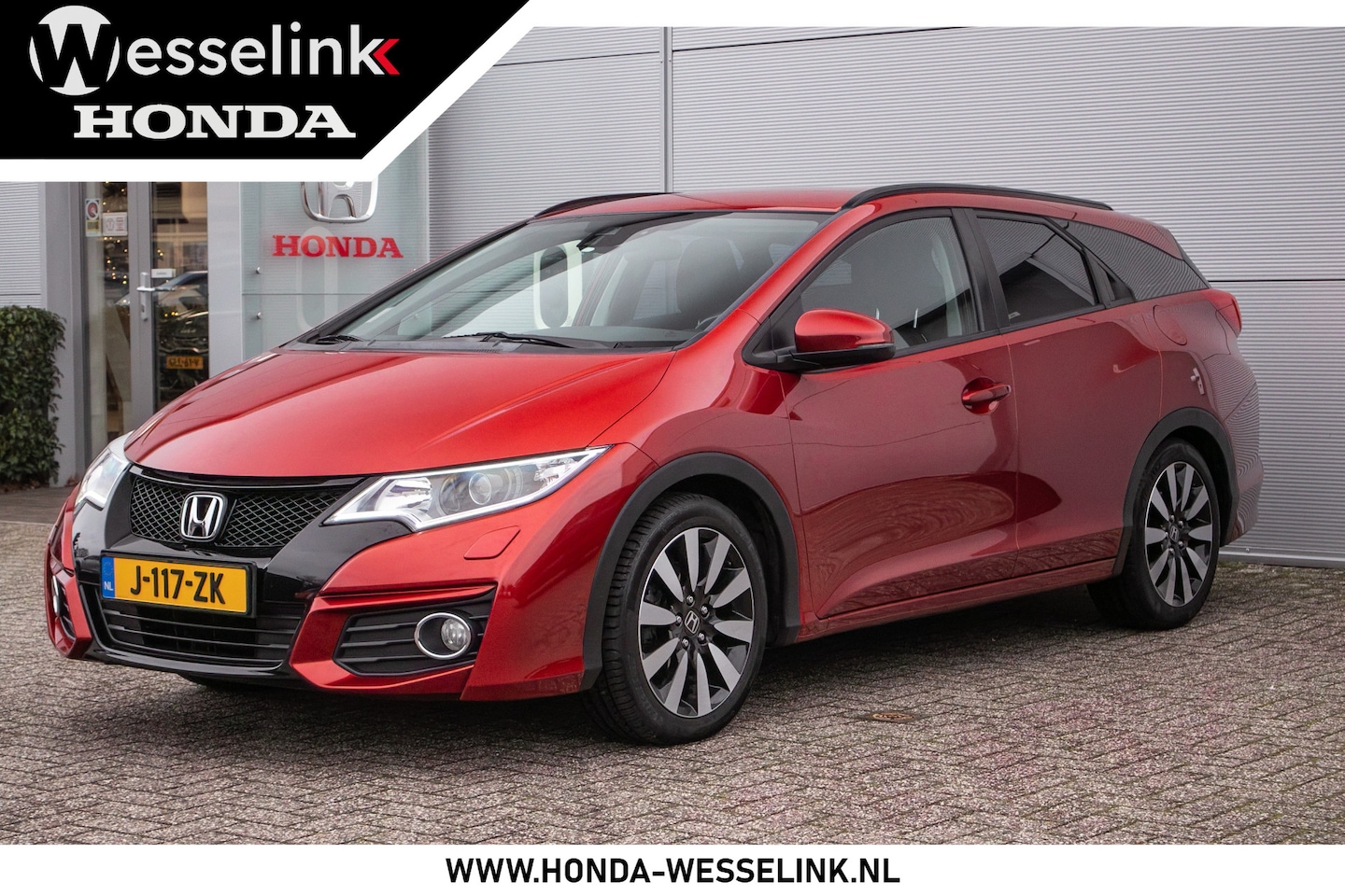 Honda Civic Tourer - 1.8 Elegance - All-in rijklaarprijs | Trekhaak | Cruise | Clima - AutoWereld.nl