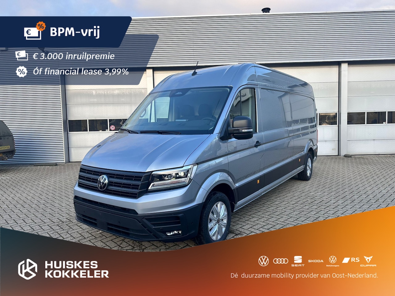 Volkswagen Crafter - Bestelwagen 35 2.0 TDI 177pk L4H3 Exclusive I Climatronic I GeveerdeStoel I Navigatie I Ca - AutoWereld.nl