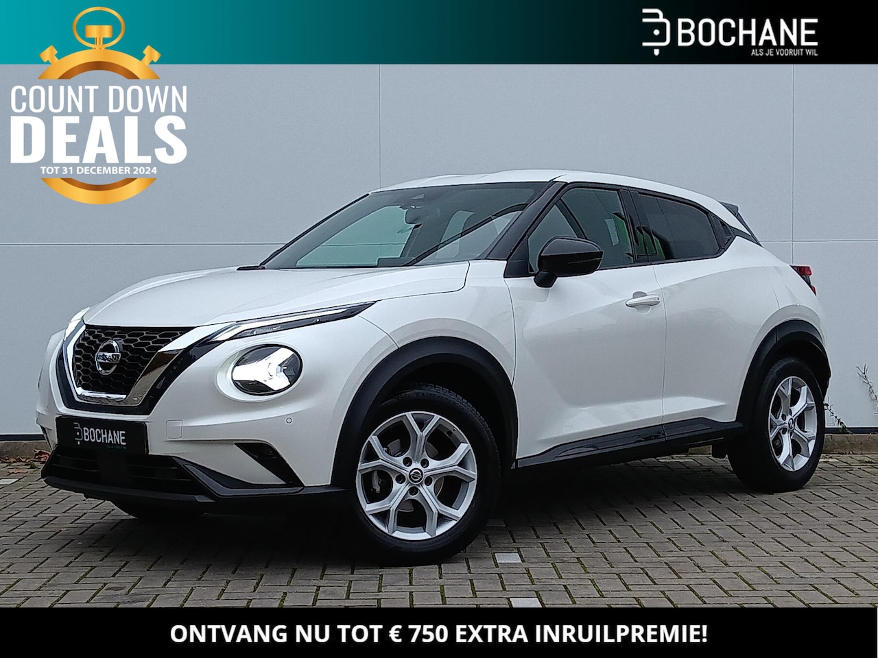 Nissan Juke - 1.0 DIG-T 116 N-Connecta Apple Carplay / Parkeersensoren + Camera / Climate Control / Keyl - AutoWereld.nl