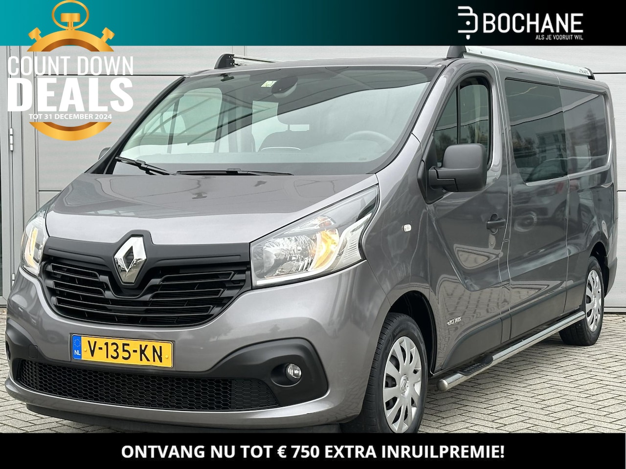 Renault Trafic - 1.6 dCi 145 T29 L2H1 DC Luxe | Navigatie | Achteruitrijcamera | Trekhaak - AutoWereld.nl