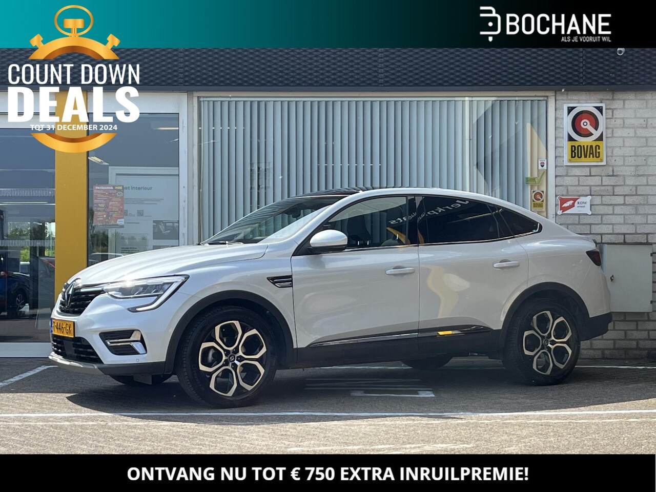 Renault Arkana - 1.3 Mild Hybrid 160 EDC Techno | Panoramadak | Stoelverwarming - AutoWereld.nl