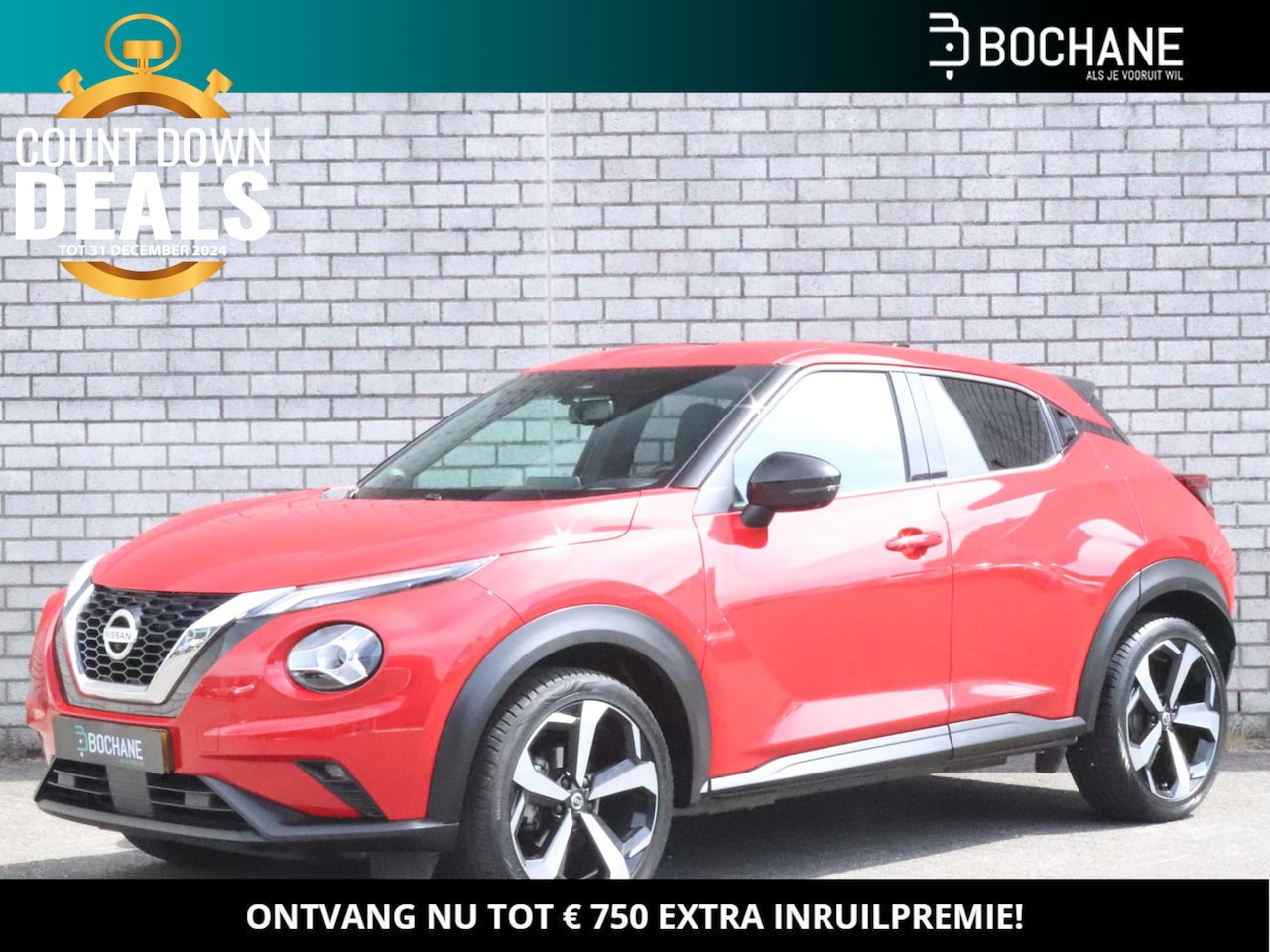 Nissan Juke - 1.0 DIG-T 116 DCT7 Tekna | Navigatie | 360 Camera | Bose | Stoelverwarming | Voorruitverwa - AutoWereld.nl