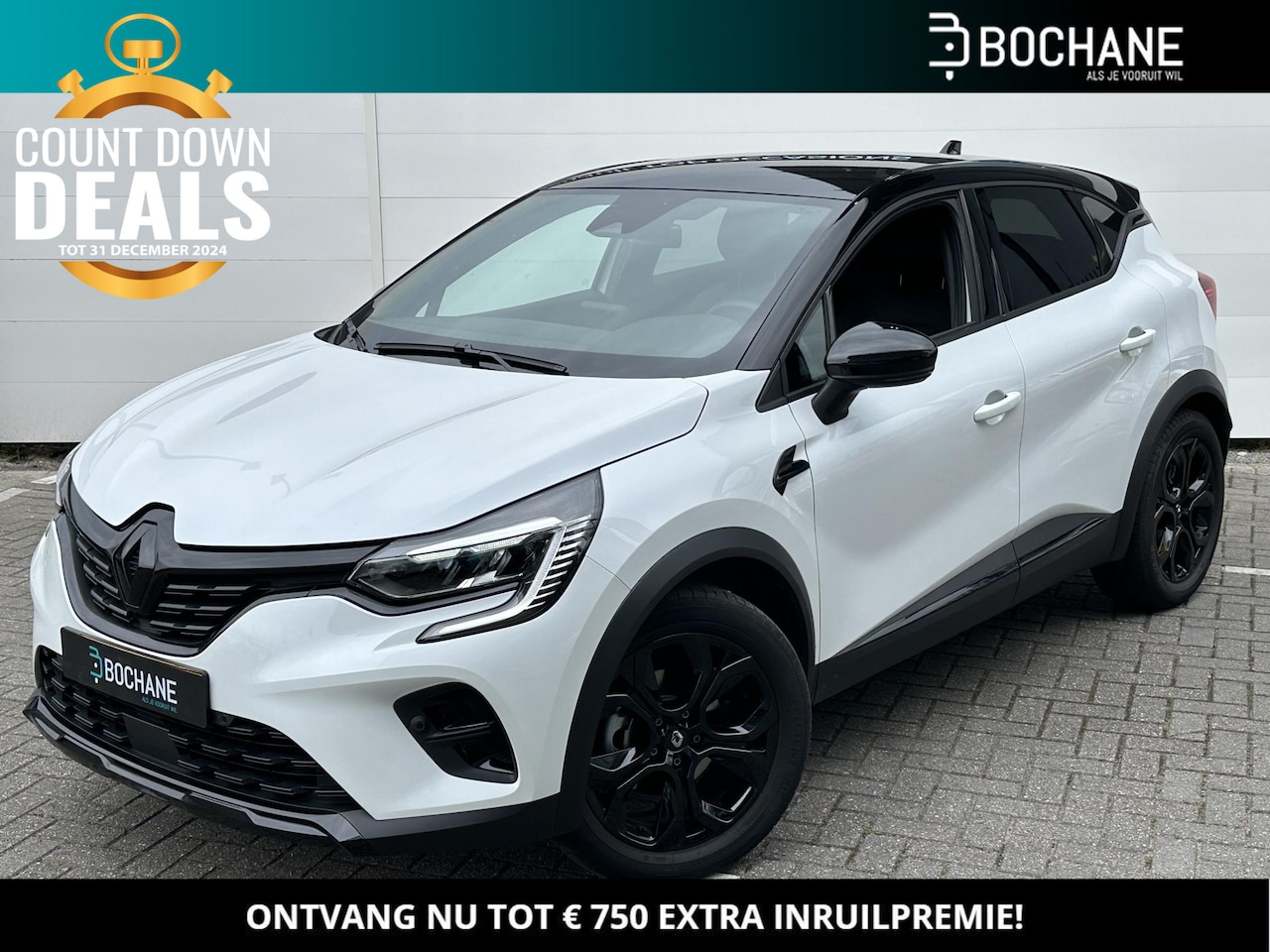 Renault Captur - 1.6 E-Tech Hybrid 145 SL Rive Gauche | Hoge Instap | Automaat | Navi | Clima | Cruise | Pa - AutoWereld.nl