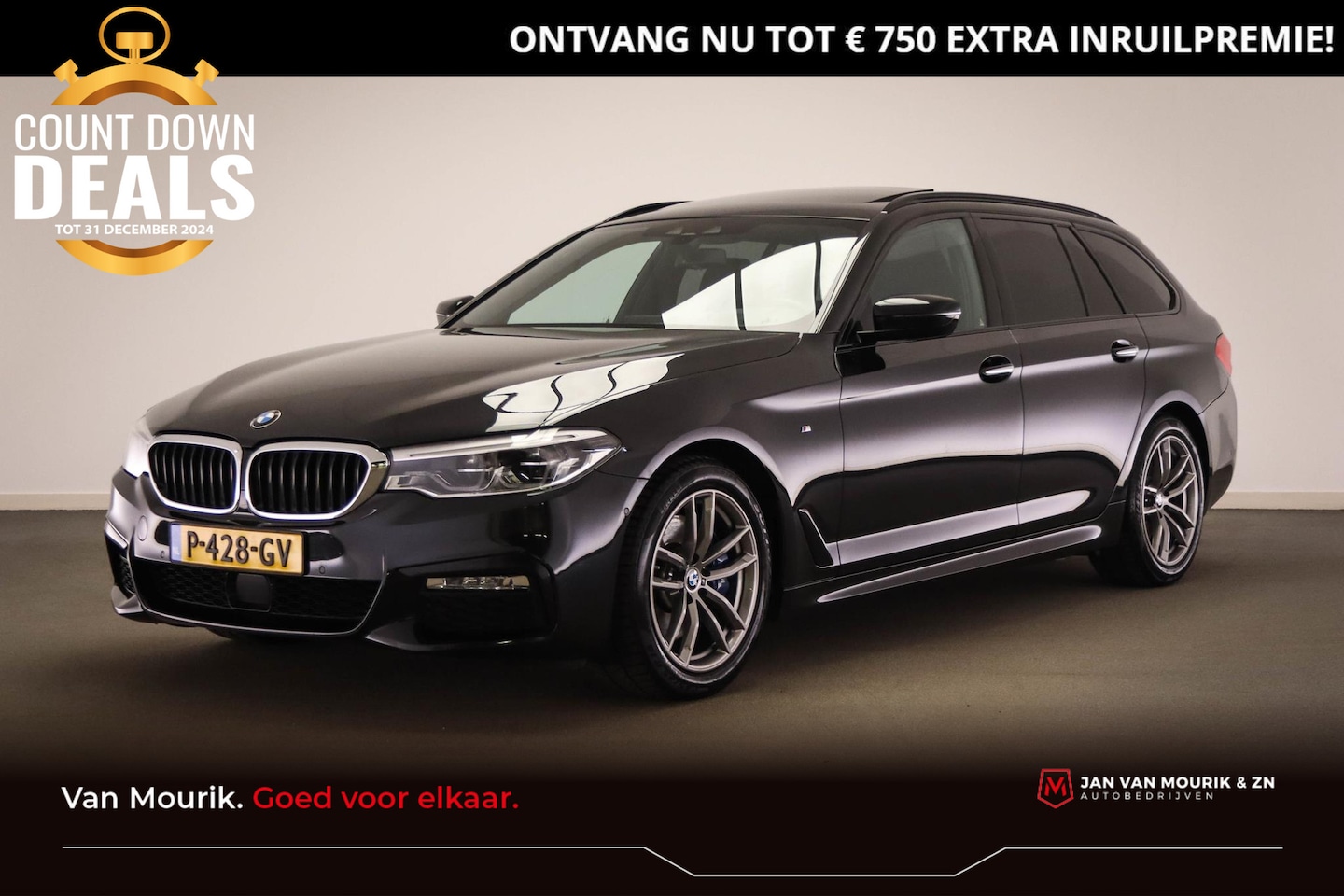 BMW 5-serie Touring - 530i M-Sport | PANORAMADAK | DRIVING ASSISTANT PLUS  |  ACC | HEAD UP | DAB | PDC | 18" | - AutoWereld.nl