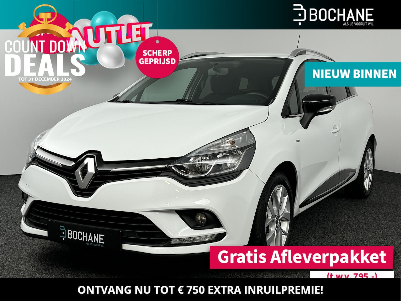 Renault Clio Estate - 0.9 TCe Limited | Lage kilometerstand | P. Sensoren | Navi | Cruise | Airco | NL Auto! - AutoWereld.nl