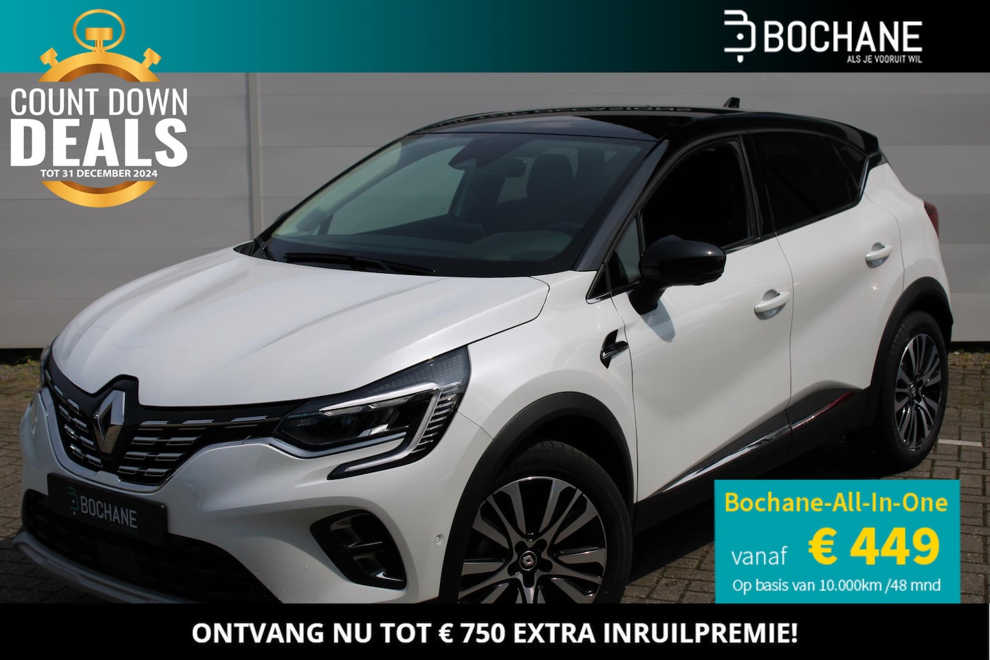 Renault Captur - 1.3 Tce 160 EDC Iconic | Hoge Instap | Automaat | BOSE | 360" Camera | Navi | Clima | Crui - AutoWereld.nl