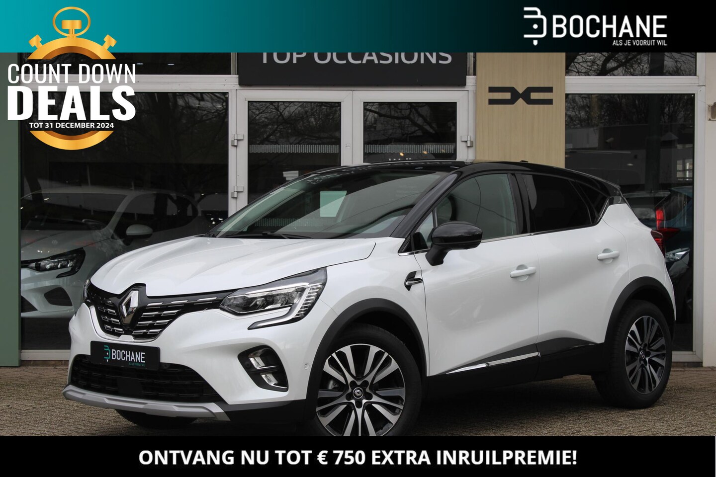 Renault Captur - 1.3 Mild Hybrid 160 EDC Iconic | Bose audio | Cruise Control Adaptief - AutoWereld.nl