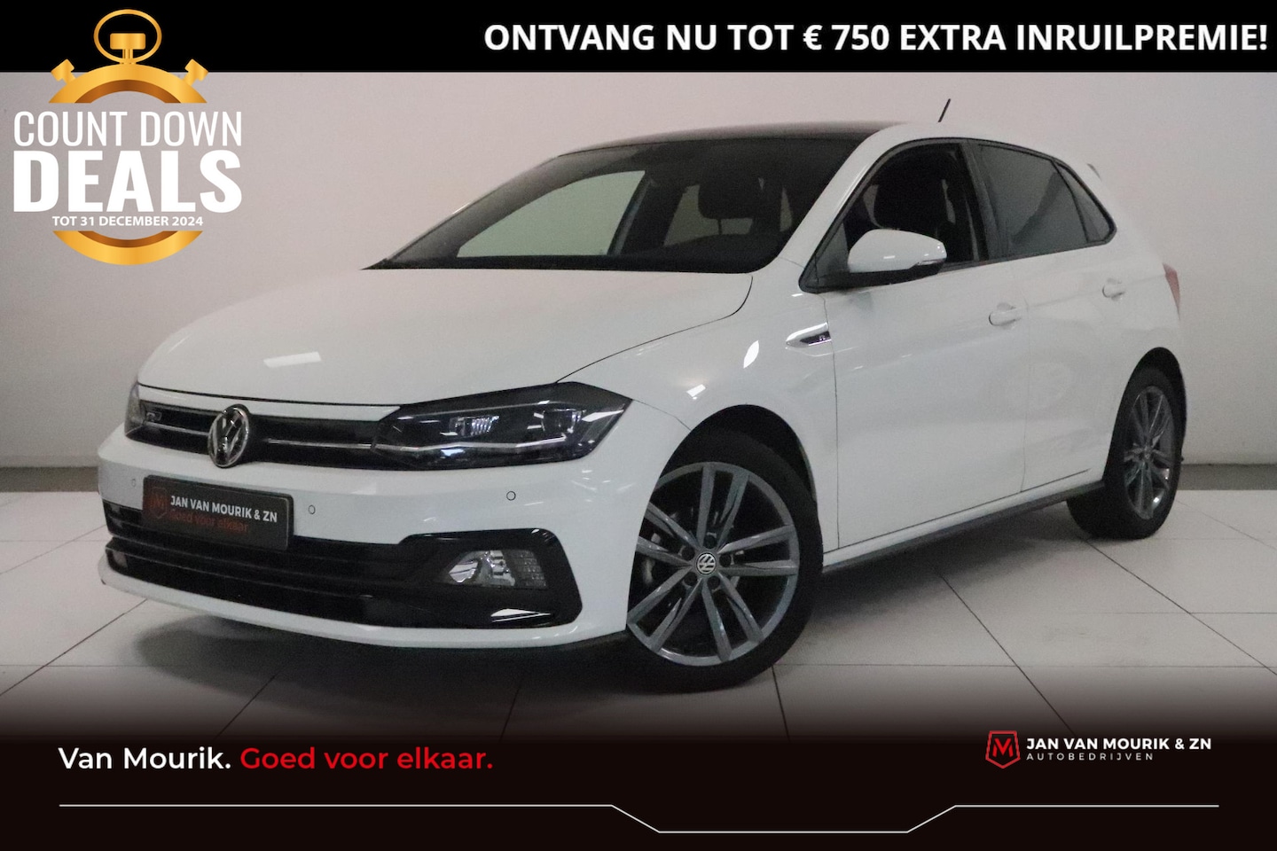 Volkswagen Polo - 1.0 TSI R-Line | Panoramadak | Virtual Cockpit | LED | Beats Audio | - AutoWereld.nl