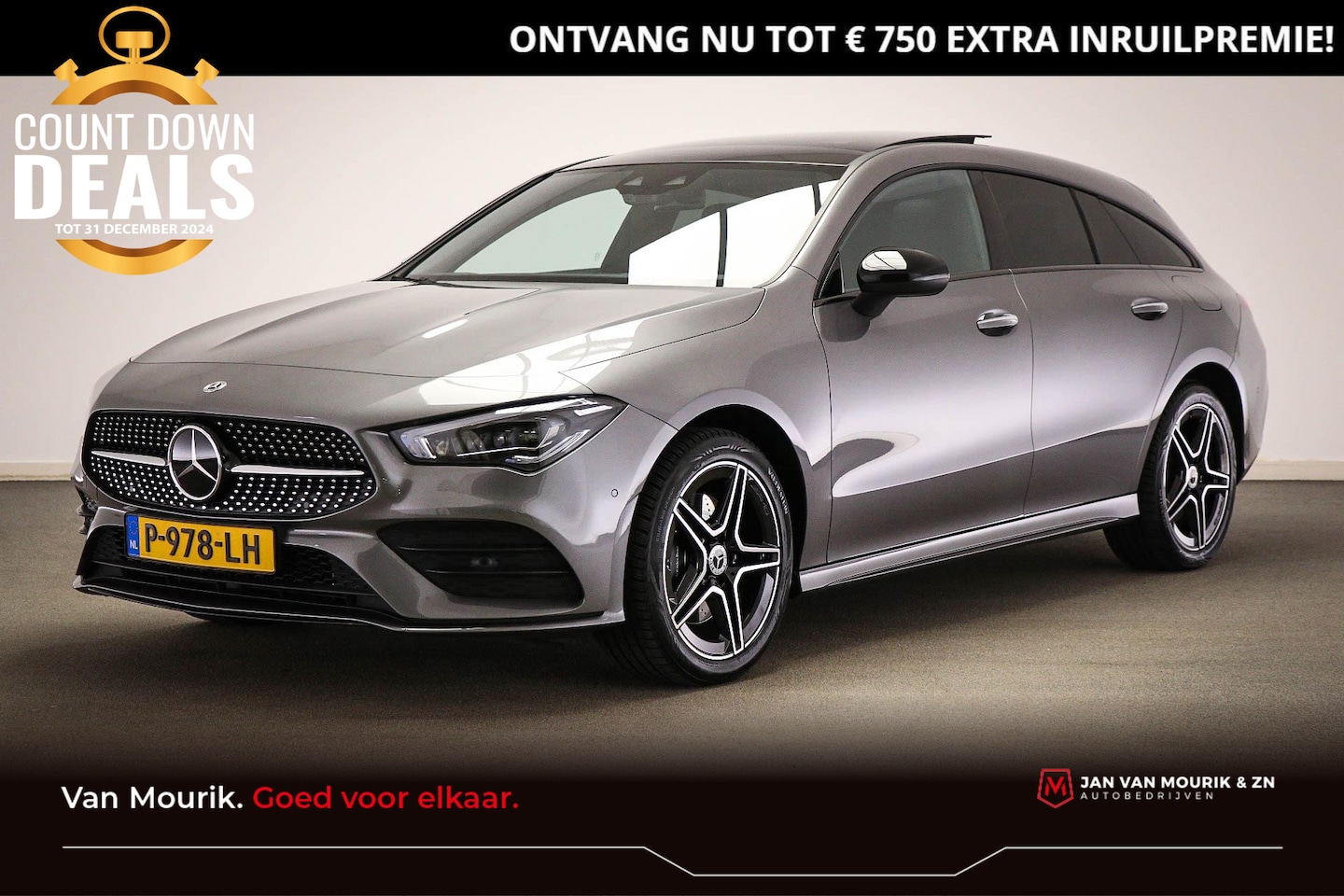 Mercedes-Benz CLA-klasse Shooting Brake - 250 e Business Solution AMG Limited | WIDESCREEN | PANORAMADAK | TREKHAAK | SFEERVERLICHTI - AutoWereld.nl