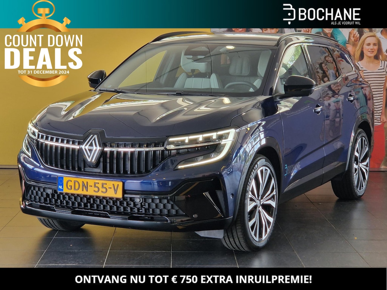 Renault Espace - 1.2 E-Tech Hybrid 200 iconic 7p. | HARMAN KARDON AUDIO | NAVIGATIE | INITIALE PARIS BEKLED - AutoWereld.nl