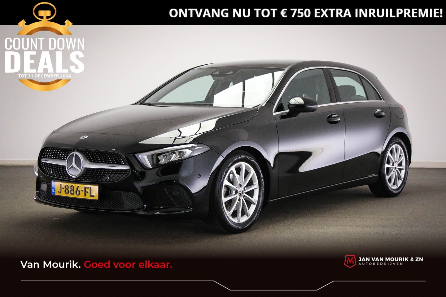 Mercedes-Benz A-klasse - 180 Business Solution Luxury | WIDESCREEN | SFEERVERLICHTING | LED | LEDER | CLIMA | CRUIS - AutoWereld.nl