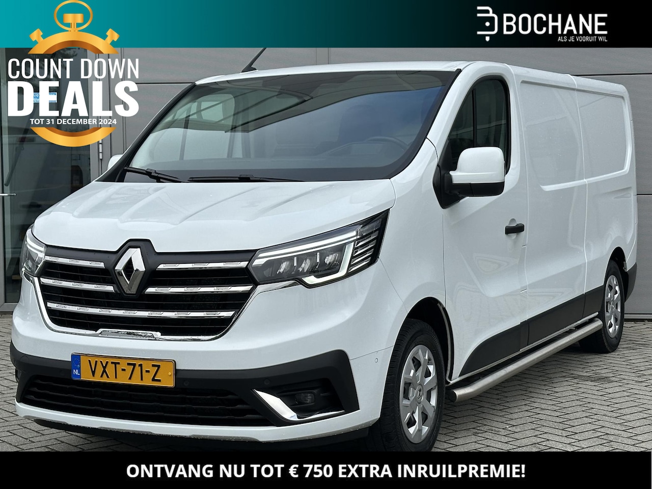 Renault Trafic - 2.0 dCi 130 T30 L2H1 Work Edition | NAVIGATIE | CAMERA | TREKHAAK | SIDEBARS | 3-ZITS | NL - AutoWereld.nl