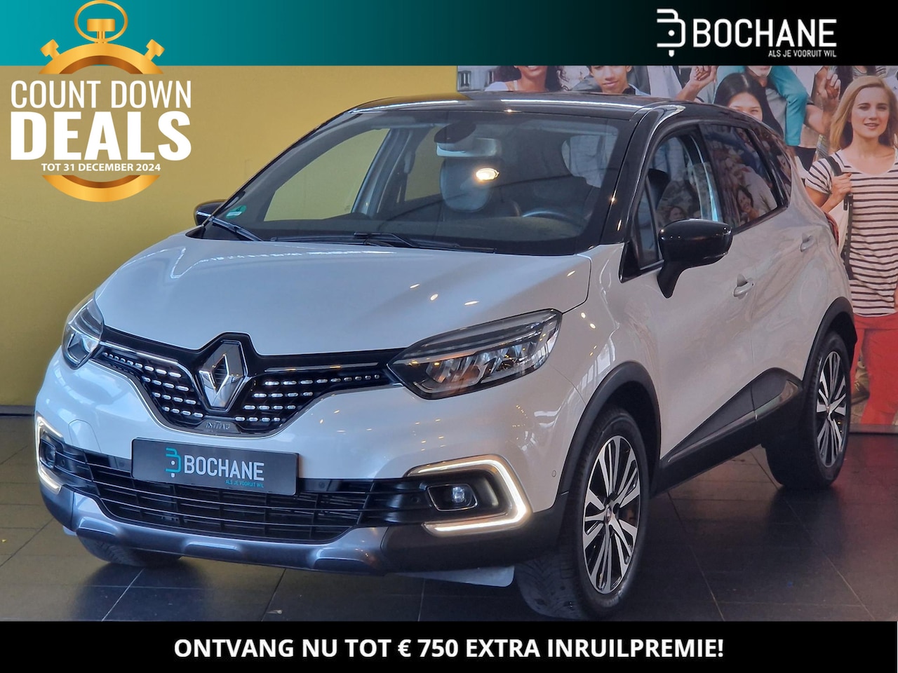 Renault Captur - 1.2 TCe Initiale Paris NAVIGATIE | ACHTERUITRIJCAMERA | PARKEERSENSOREN VOOR-EN ACHTER | C - AutoWereld.nl