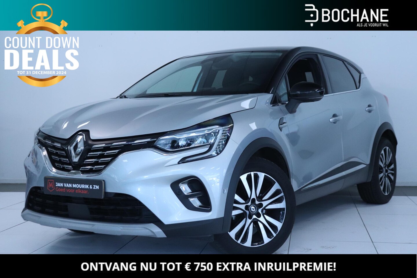 Renault Captur - 1.3 Mild Hybrid 160 EDC Iconic Automaat | BOSE Audio | Leder | 360° Camera | - AutoWereld.nl