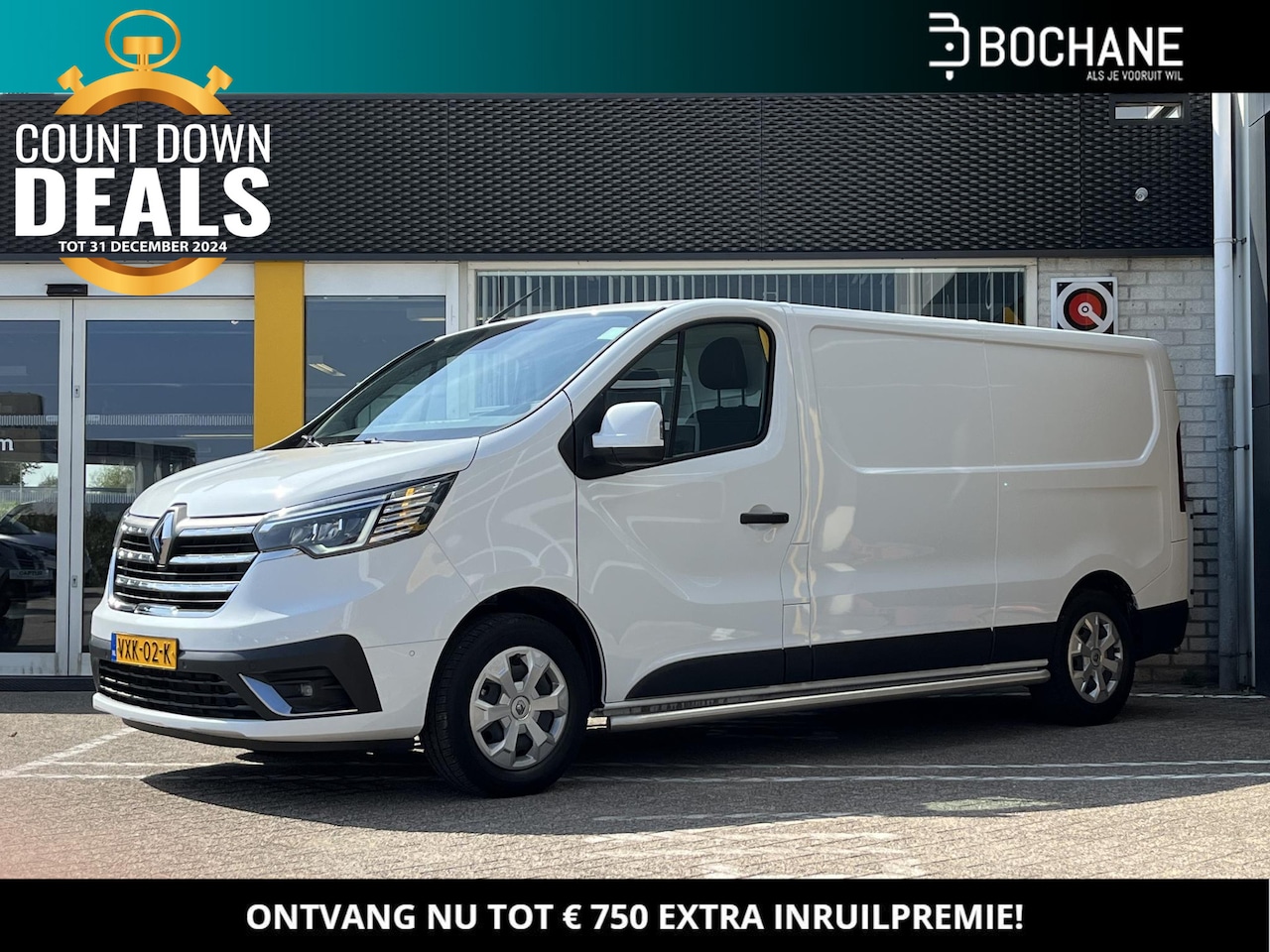 Renault Trafic - 2.0 dCi 130 T30 L2H1 Work Edition | Navigatie | Achteruitrijcamera | Betimmering | Trekhaa - AutoWereld.nl