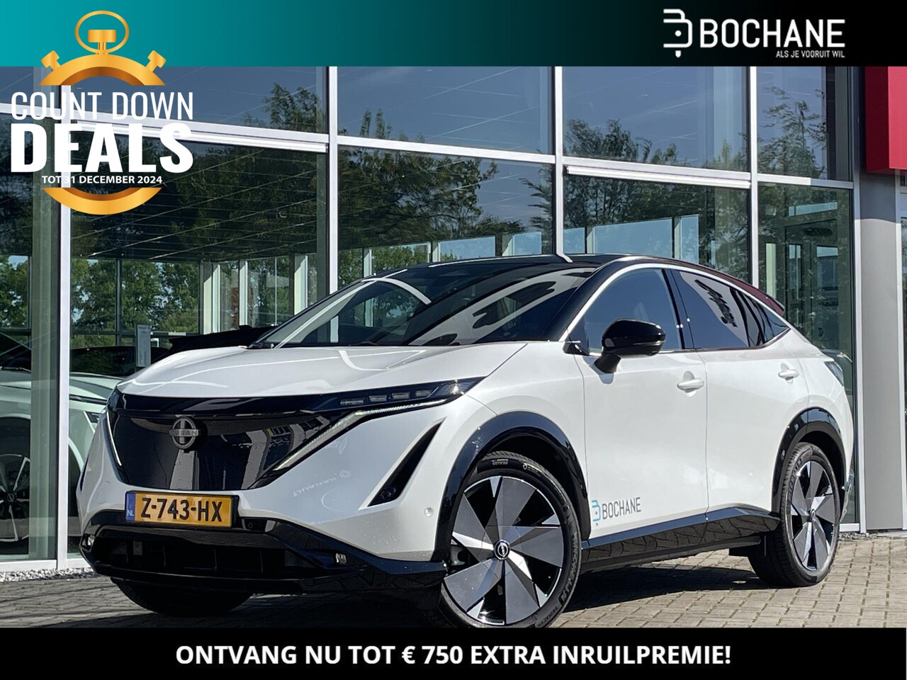 Nissan Ariya - Evolve 66 kWh | 22kW-lader | Lichtmetalen velgen 20" - AutoWereld.nl