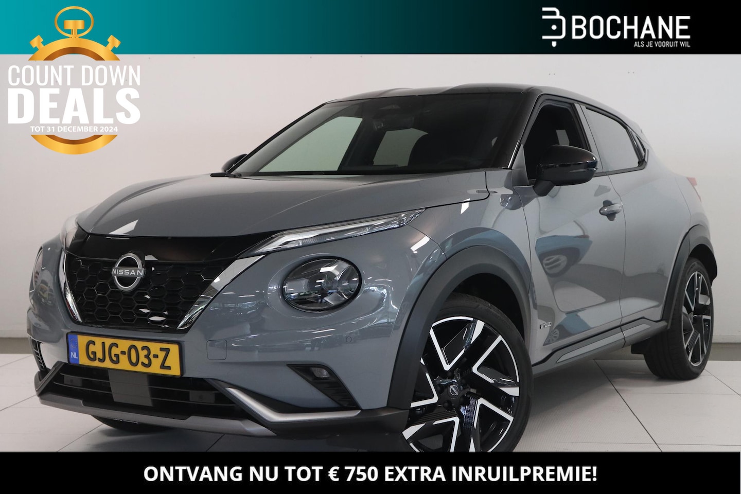 Nissan Juke - 1.6 Hybrid 143 N-Design COLD PACK / METALLIC LAK - AutoWereld.nl