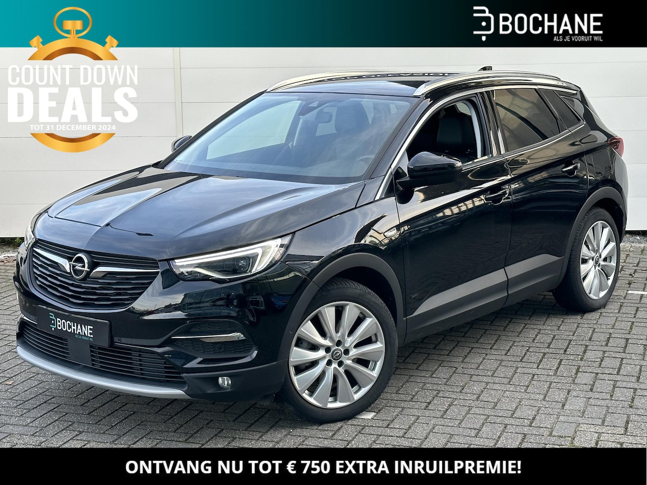 Opel Grandland X - 1.6 Turbo Hybrid4 Business Executive | 4X4 | Elec. A. Klep | A. Camera | Dealer Onderhoude - AutoWereld.nl