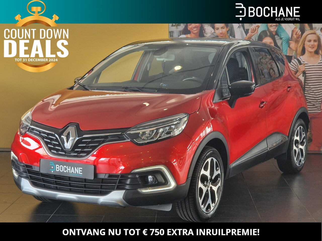 Renault Captur - 0.9 TCe 90 Intens NAVIGATIE | PARKEERSENSOREN ACHTER | CLIMATE CONTROL | 17" LICHTMETALEN - AutoWereld.nl