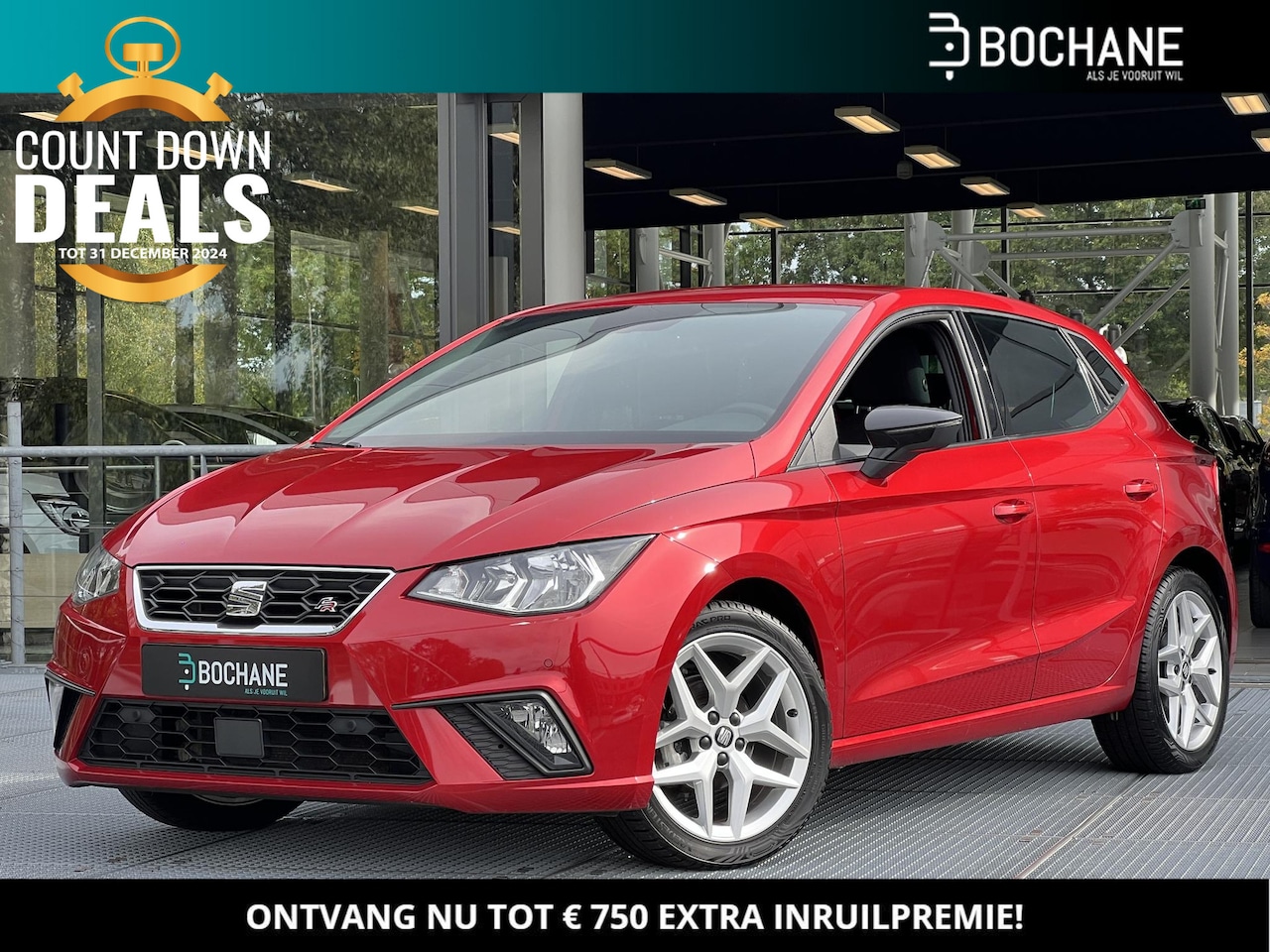 Seat Ibiza - 1.0 TSI FR Business Intense | Achteruitrijcamera | Climate Control | Carplay - AutoWereld.nl