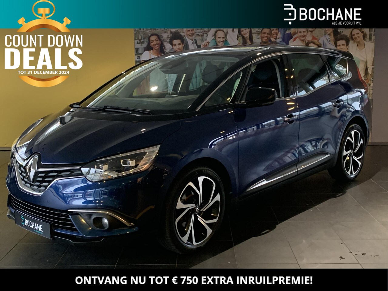 Renault Grand Scénic - 1.3 TCe 140 Bose NAVIGATIE | ACHTERUITRIJCAMERA | PARKEERSENSOREN VOOR-EN ACHTER | CLIMATE - AutoWereld.nl