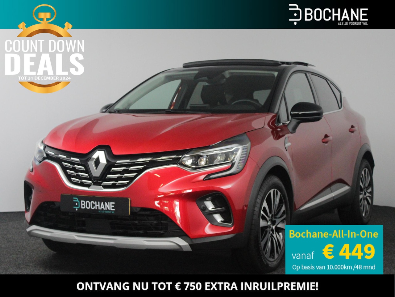 Renault Captur - 1.3 Mild Hybrid 160 EDC Iconic | Automaat | BOSE | Navi 9,3" | Clima | Leder | Cruise | Pa - AutoWereld.nl