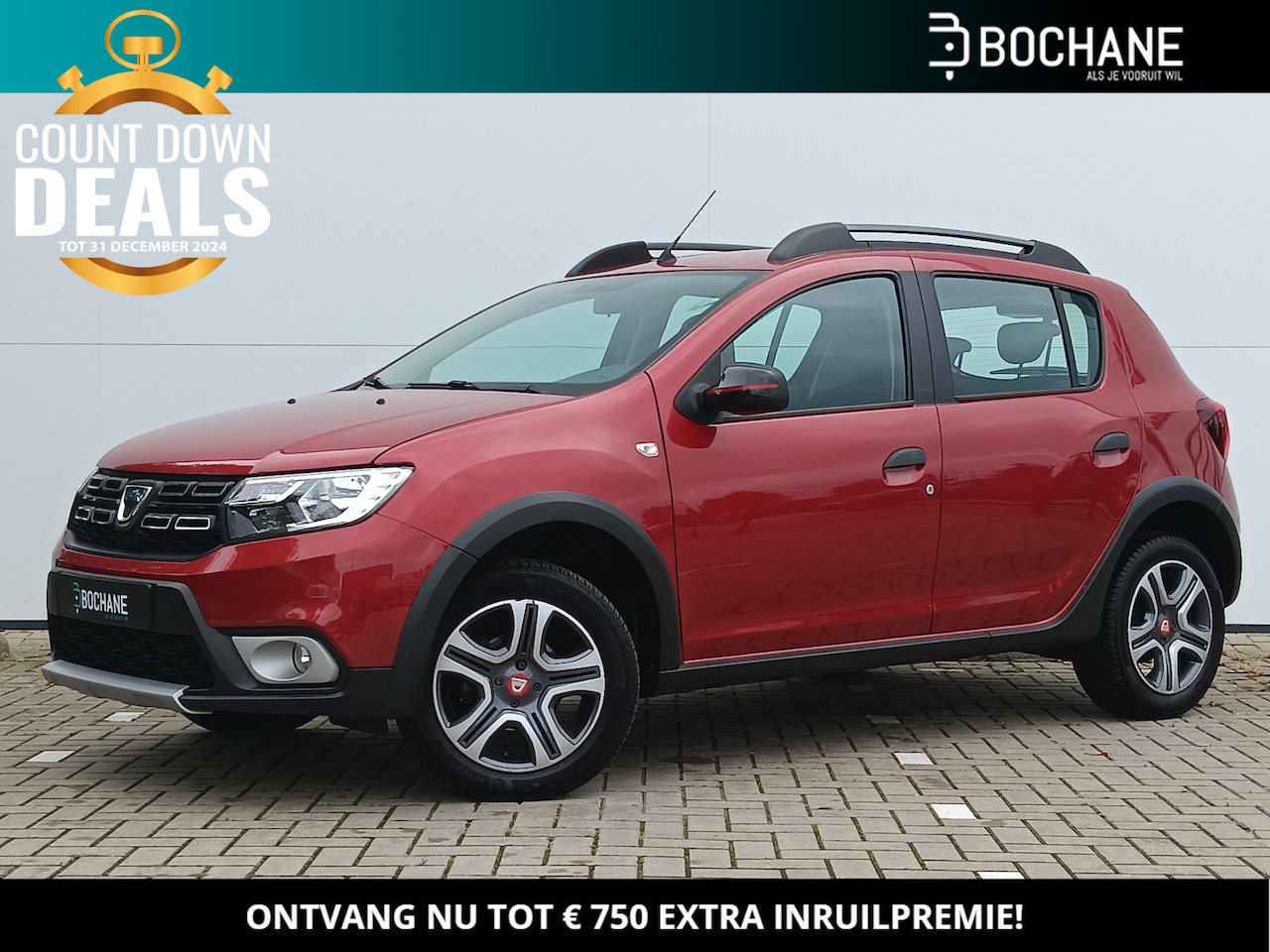 Dacia Sandero Stepway - 0.9 TCe 90 Tech Road Navigatie / Climate Control / Dakrail / DAB / Cruise Control - AutoWereld.nl