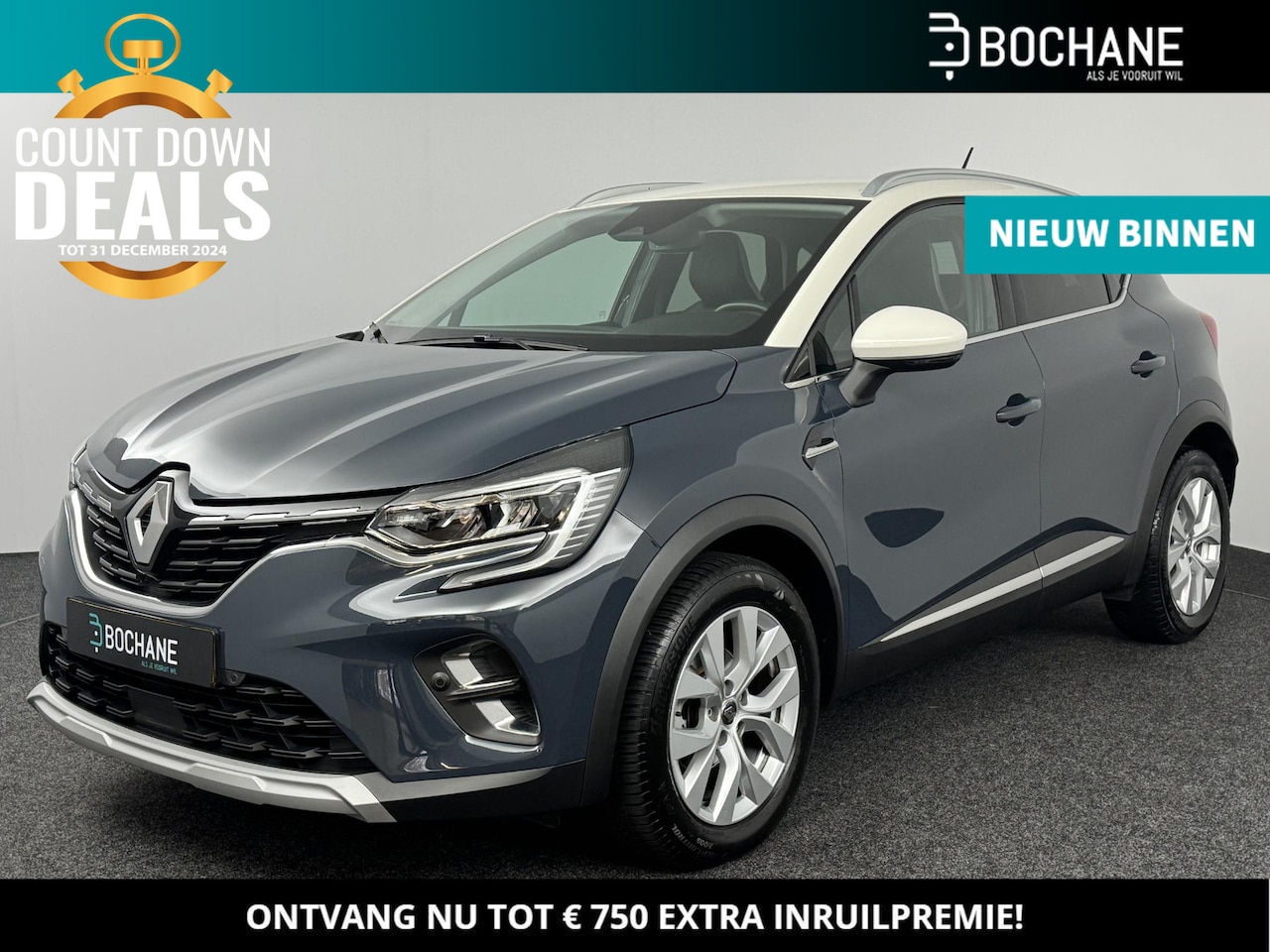 Renault Captur - 1.3 TCe 130 Intens | Hoge instap | Automaat | Camera | Navi | Dodehoeksens. - AutoWereld.nl