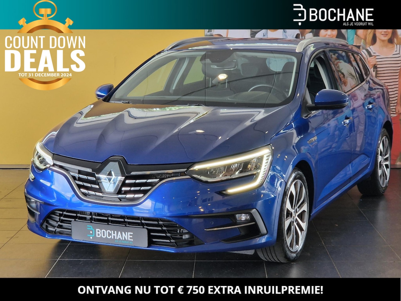 Renault Mégane Estate - 1.3 TCe 140 EDC Techno AUTOMAAT | NAVIGATIE | ACHTERUITRIJCAMERA | PARKEERSENSOREN VOOR-EN - AutoWereld.nl