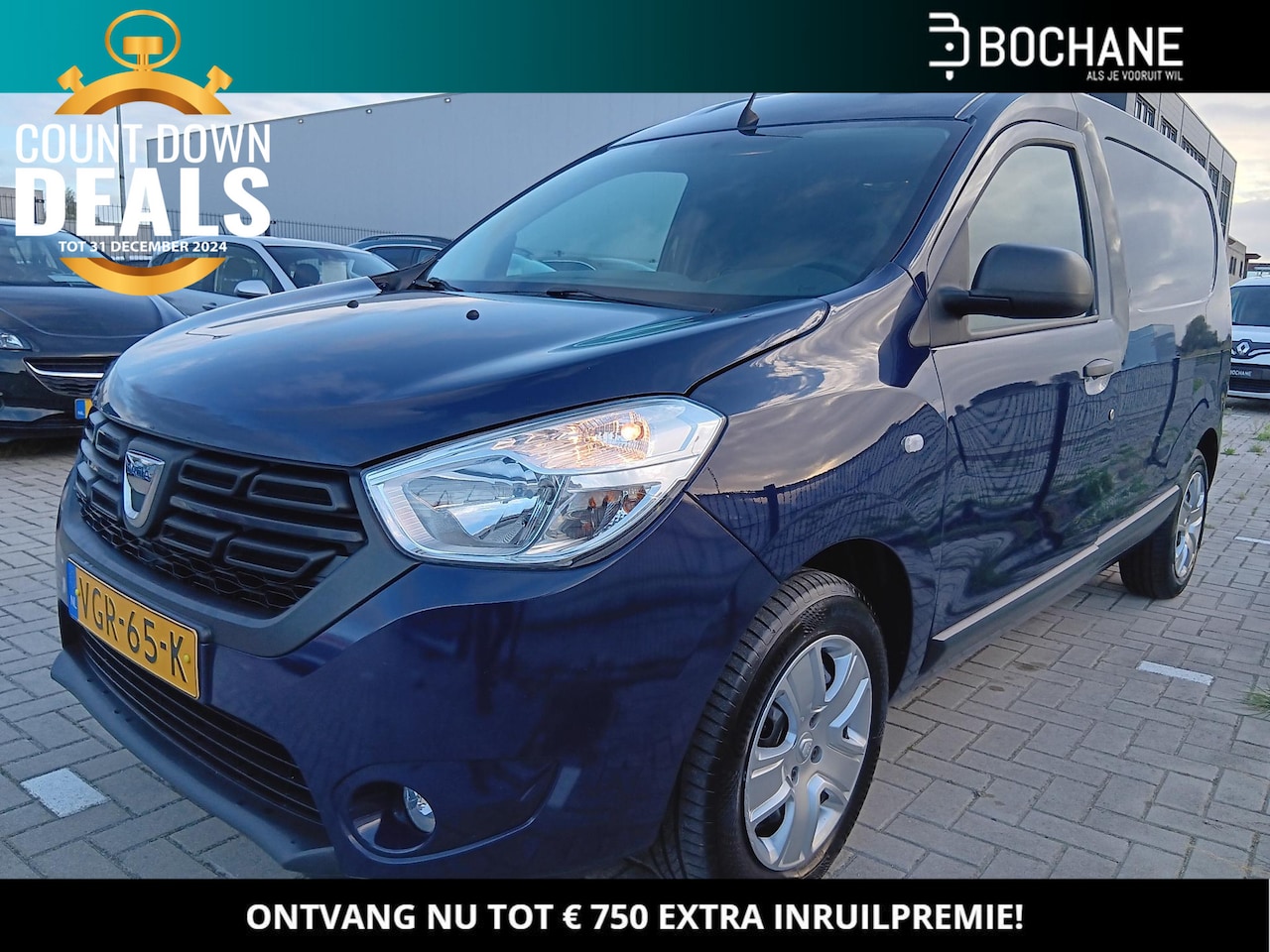 Dacia Dokker - 1.5 Blue dCi 90 Solid Navigatie / Parkeersensoren / Trekhaak / Cruise Control / Laadruimte - AutoWereld.nl