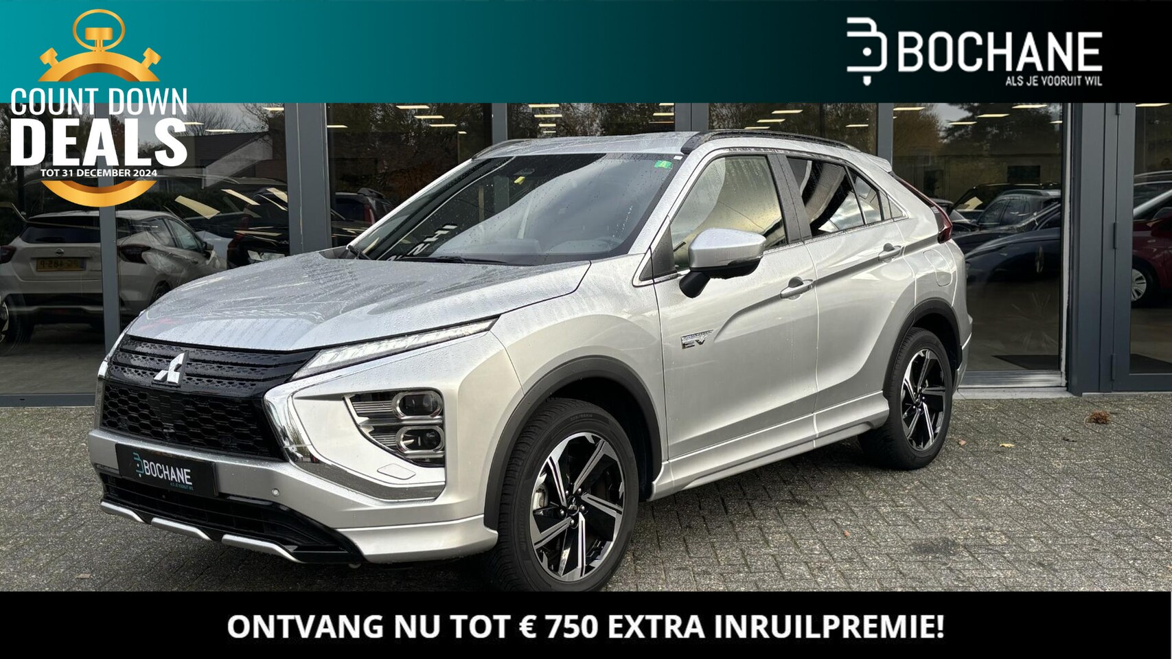 Mitsubishi Eclipse Cross - 2.4 PHEV Executive | Trekhaak | Camera | Navigatie | - AutoWereld.nl